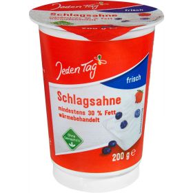 Frische Schlagsahne, 30% Fett