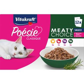 Katzen-Nassfutter Poesie Classique, Huhn/Ente/Rind/Lamm