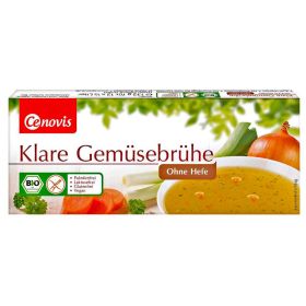 Bio klare Gemüsebrühe, ohne Hefe, glutenfrei