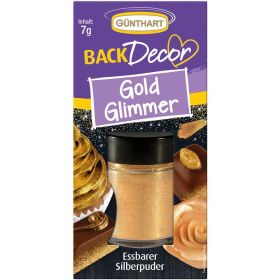 Lebensmittelfarbe, Gold Glitzer