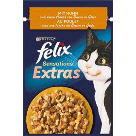 Katzen-Nassfutter Felix, Sensations Extras, Huhn/Obst