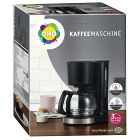 Kaffeemaschine 1,25L/ 10 Tassen, schwarz