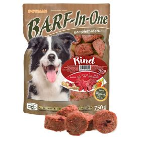 Hundefutter Barf in one Komplettmenü Rind