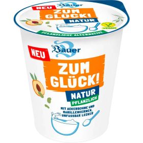 Zum Glück Fruchtjoghurt pflanzlich, Natur