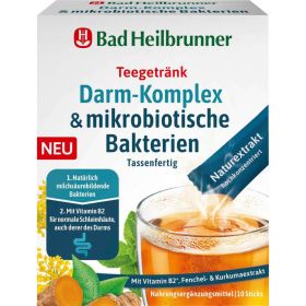 Teegetränk Darm-Komplex & mikrobiotische Bakterien