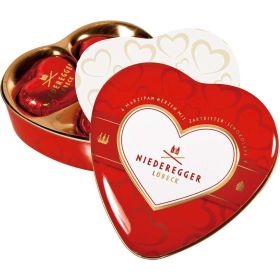 Marzipan Herzen in Geschenkdose