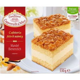 Fein&Sahnig Kuchenschnitten, Mandel-Bienenstich, tiefgekühlt