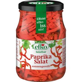 Paprikasalat im Glas