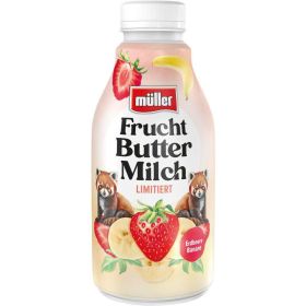 Fruchtbuttermilch Erdbeere-Banane