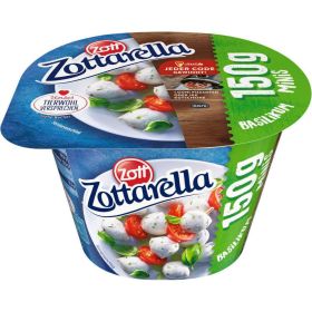 Mozarella "Zottarella" Mini, Basilikum