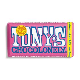 Tafelschokolade Chocolonely, Weiß/Himbeere