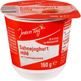 Sahnejoghurt mild, Erdbeere