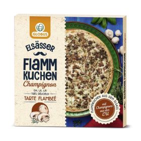 Flammkuchen Elsässer, mit Champignons