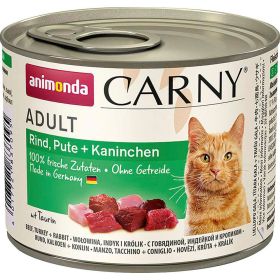 Katzen-Nassfutter Carny Adult, Rind/Pute/Kaninchen