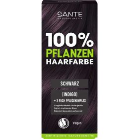 Pflanzenhaarfarbe, schwarz