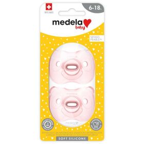 Baby Schnuller Soft Silicone Girl, 6-18 Monate