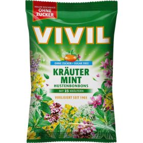 Hustenbonbons, Kräuter Mint, ohne Zucker