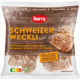 Aufback-Brötchen "Schweizer Weckli", rustikale Brötchen