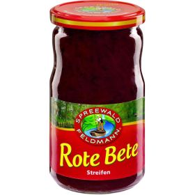 Rote Bete in Streifen