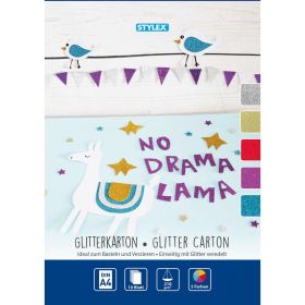 Glitzerkarton, 10 Blatt, A4