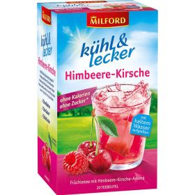 Früchte-Tee kühl & lecker, Himbeere-Kirsche