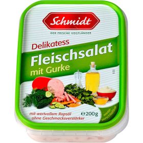 Fleischsalat mit Gurke