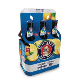 Paulaner Weißbier Zitrone 0,0% (6x 0,330 Liter)